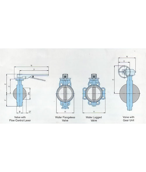 Ail Butterfly Valve Daigram