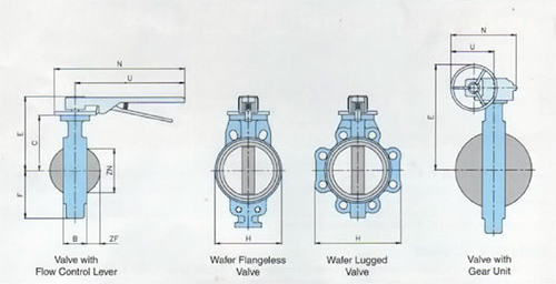 Ail Butterfly Valve Daigram