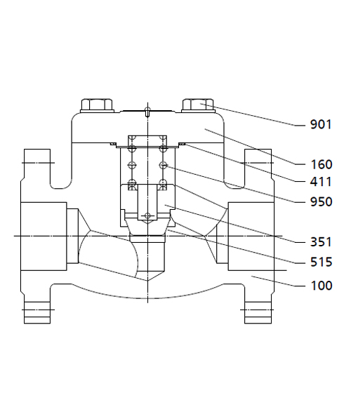 Forged Lift NRV Valve 150 600 Materials