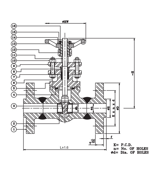 Forged Steel Leader Valve Diagram 1500