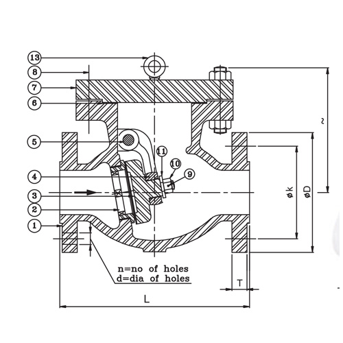 Nrv Cast Steel Check Valve Diagram 150