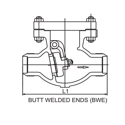 Nrv Cast Steel Check Valve Diagram2 150