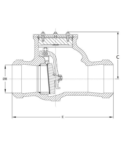 NRV Valve 900 3600 Dimensions