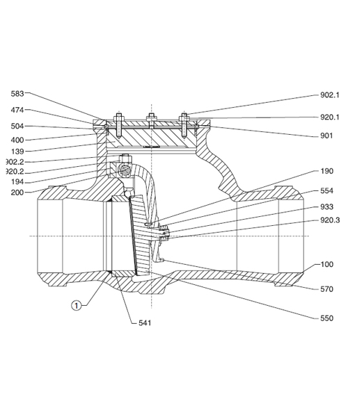 NRV Valve 900 3600 Materials